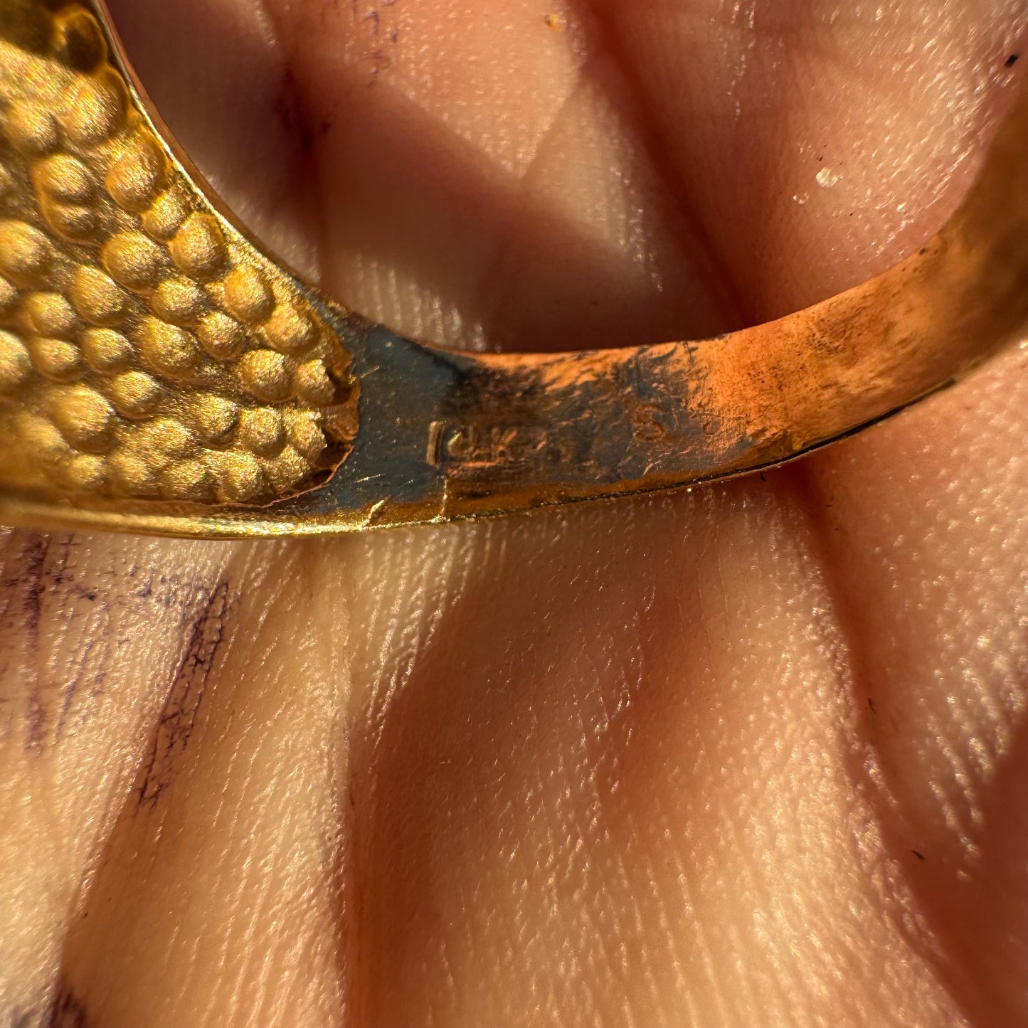 1970’s 14k Yellow Gold 1.75ctw Natural Diamond Kentucky Cluster Signet Ring (7)