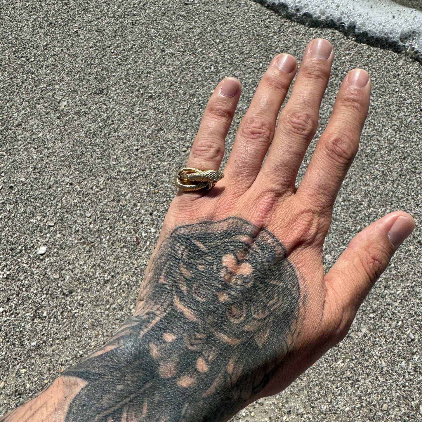Victorian 14k Yellow Gold Snake Ring (5.5)