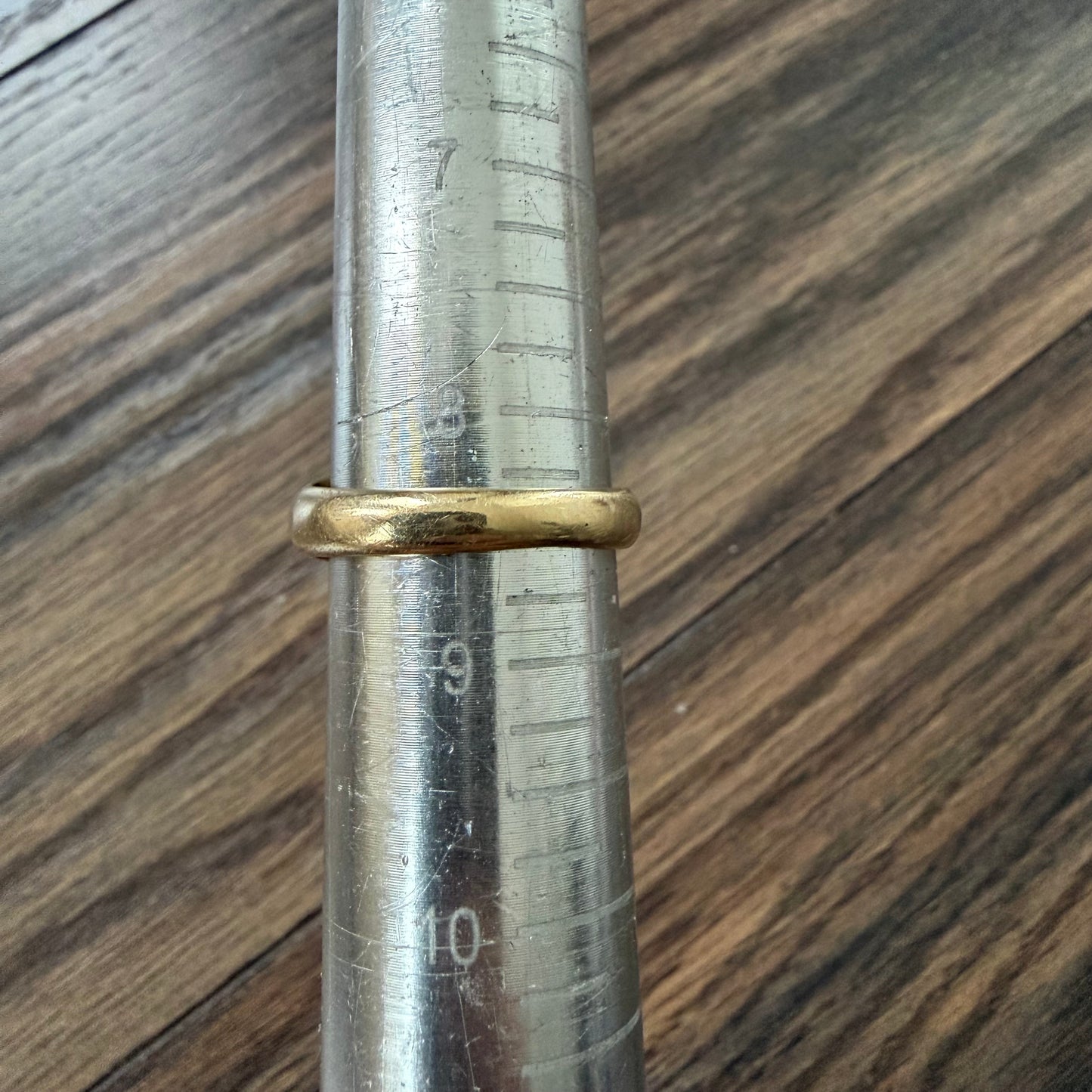 Art Deco Solid 14k Yellow Gold .40ct Natural VS Old Euro Cut Diamond Rub Over Gypsy Ring (8.5)