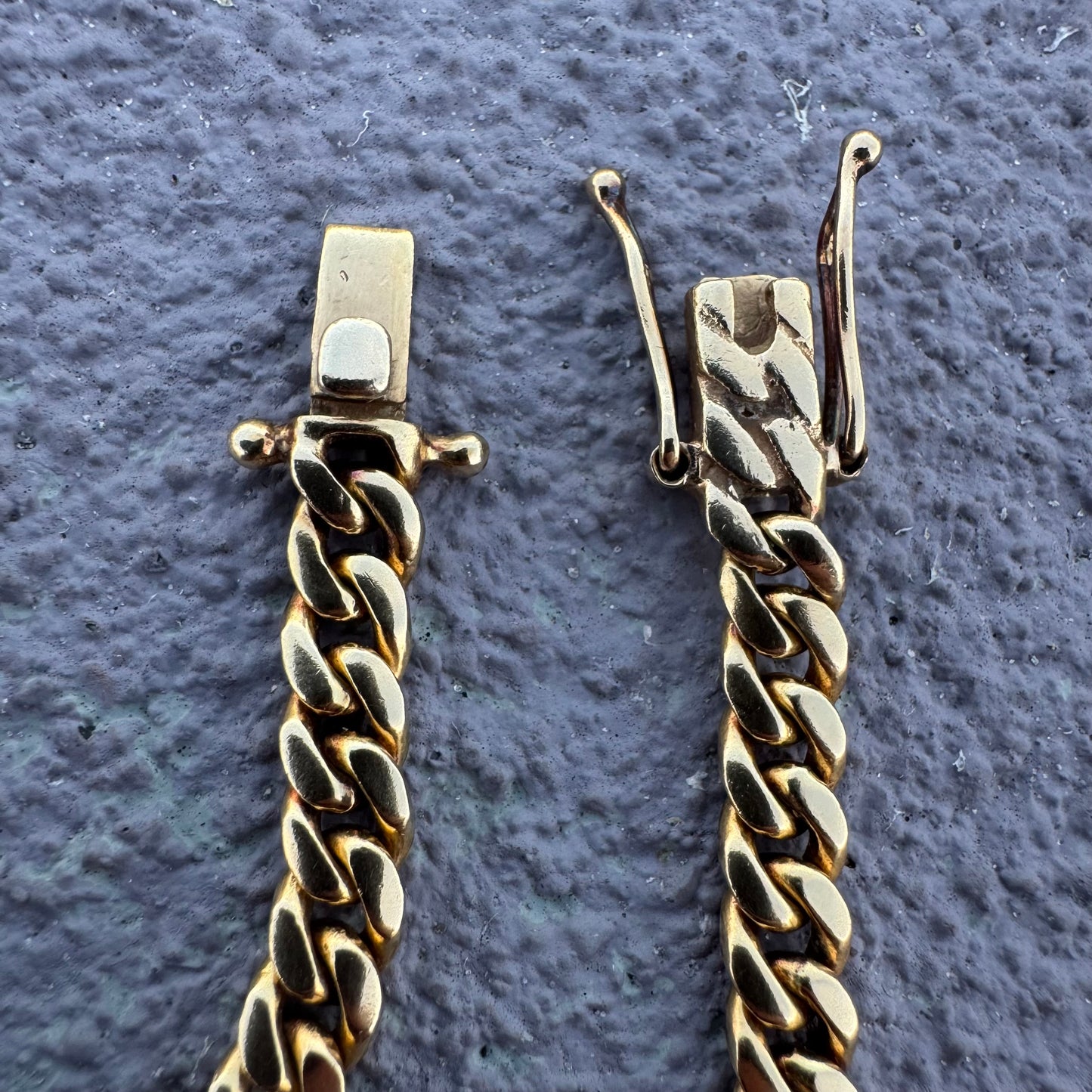Vintage Solid 14k Yellow Gold Heavyweight Miami Cuban Link Necklace (25”)