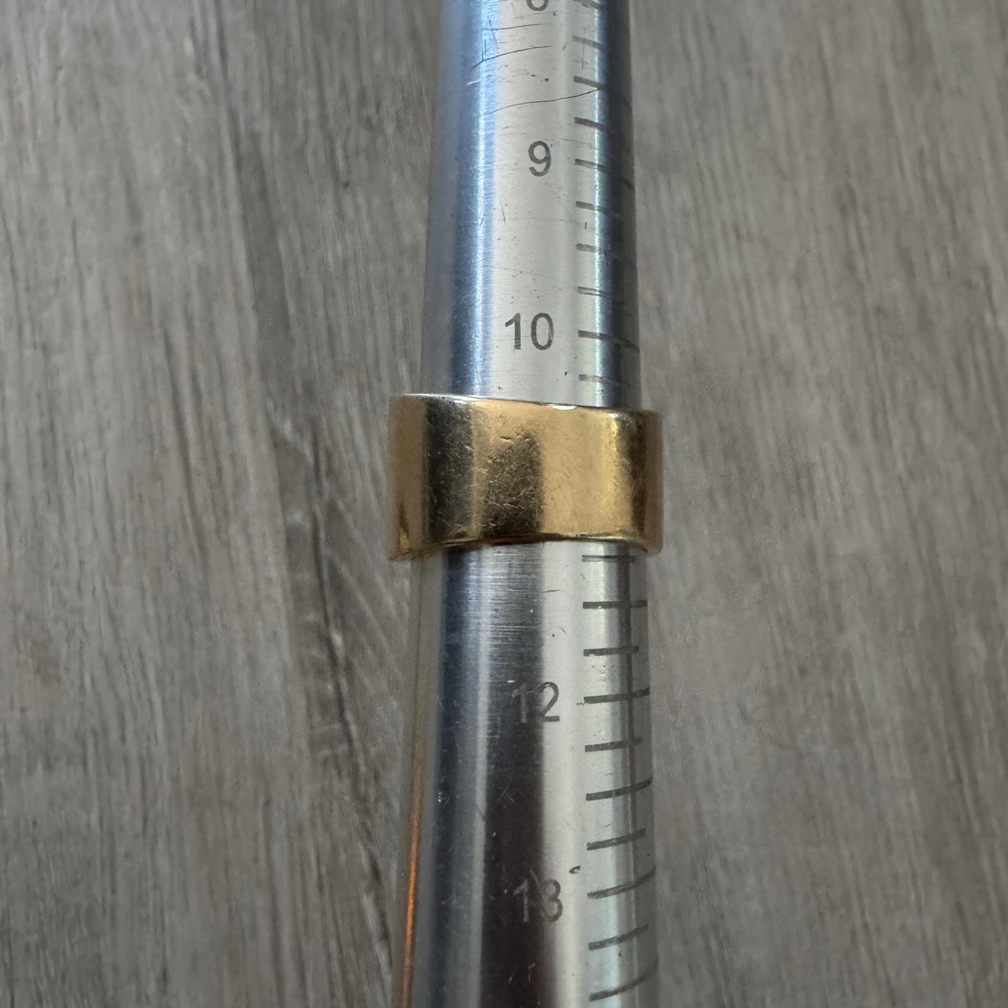 Vintage Solid Heavyweight 18k Yellow Gold 1.5ctw Natural Diamond Chunky Cigar Band (10.75-11)