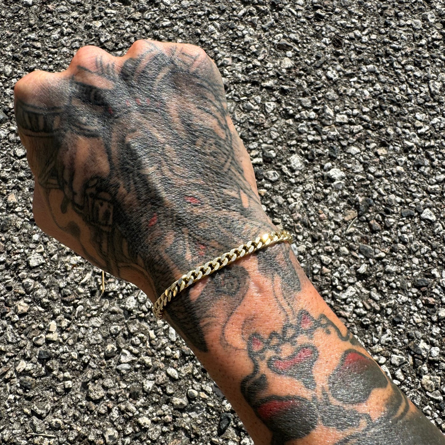 Solid 14k Yellow Gold Cuban Link Bracelet (7.5”)