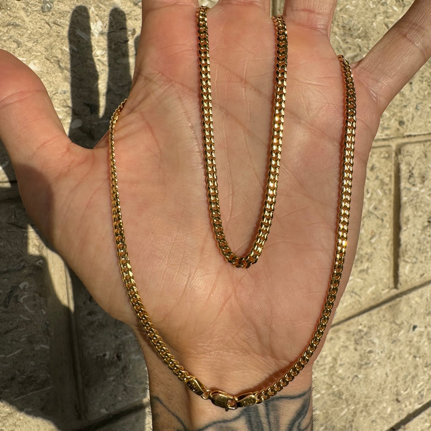 Brand New Solid 18k Italian Yellow Gold Miami Cuban Link Necklace (20”)