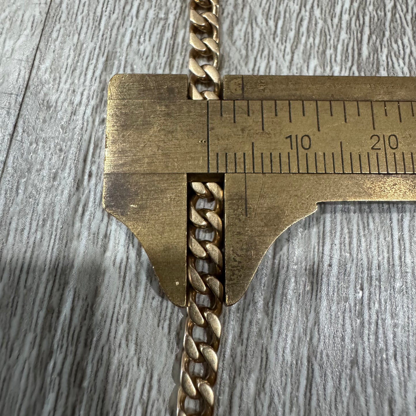 Antique Solid 14k Yellow Gold Double Albert Curb Link Watch Chain Necklace (20.5”)