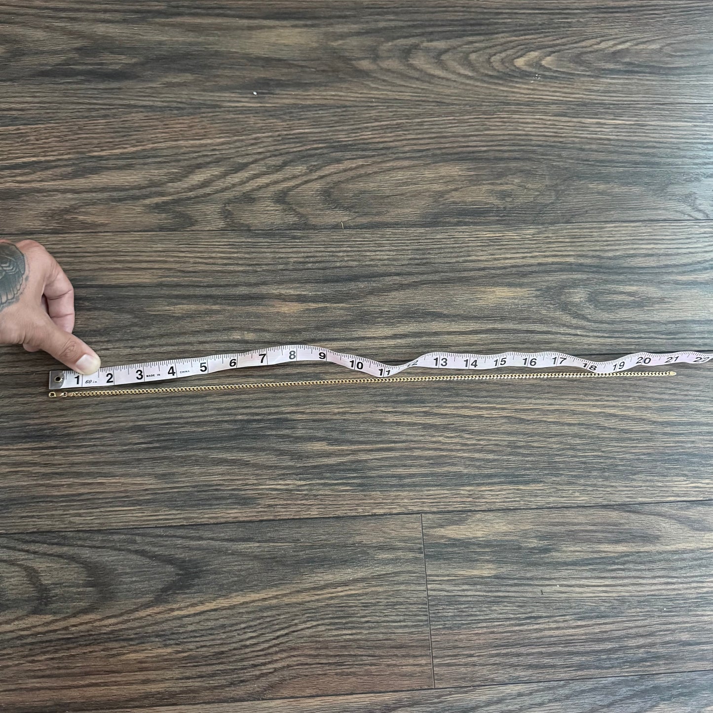 Vintage Solid 14k Yellow Gold Knife Edged Cuban Curb Link Necklace (20.5”)