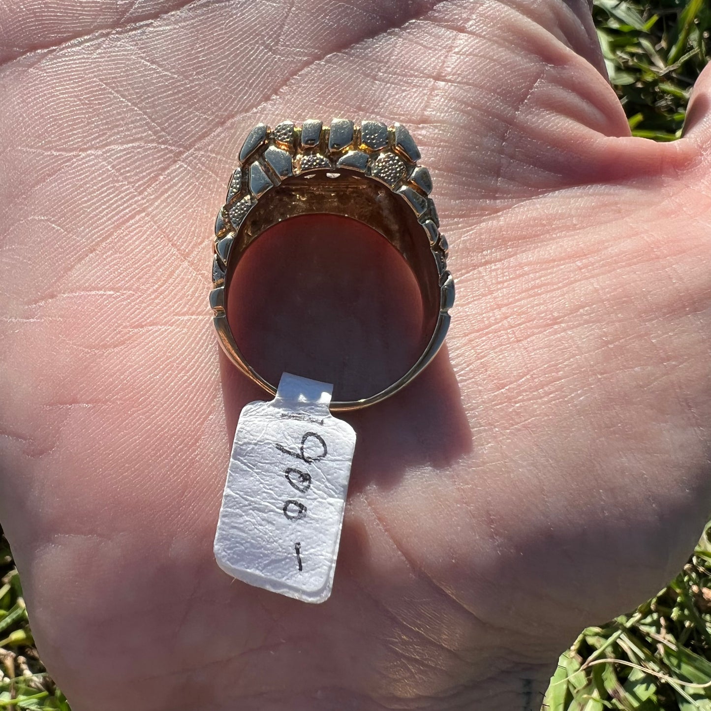 Vintage 14k Yellow Gold 1.25CTW Natural VVS Diamond Nugget Ring (11)