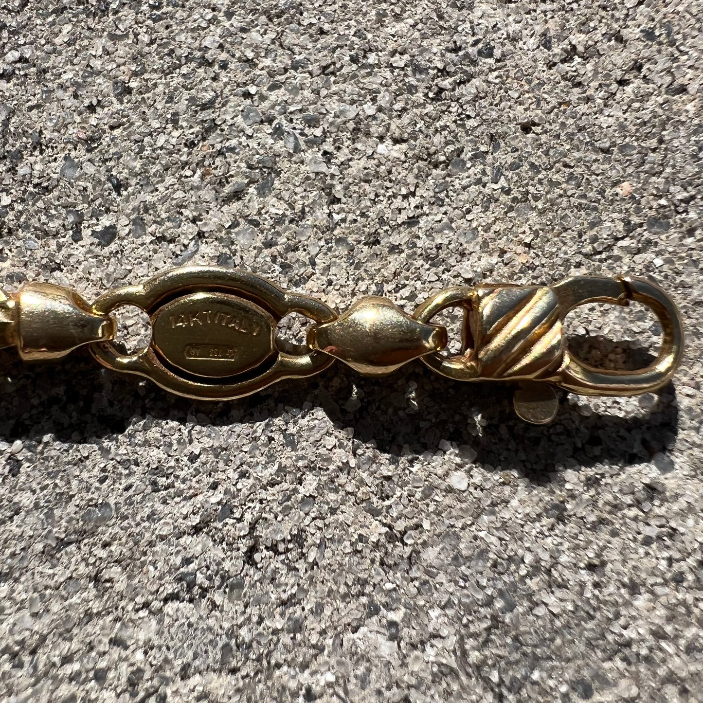 Vintage Solid 14k Yellow Gold High End Italian Designer Diamondcut Milano Rope Chain (18.5”)