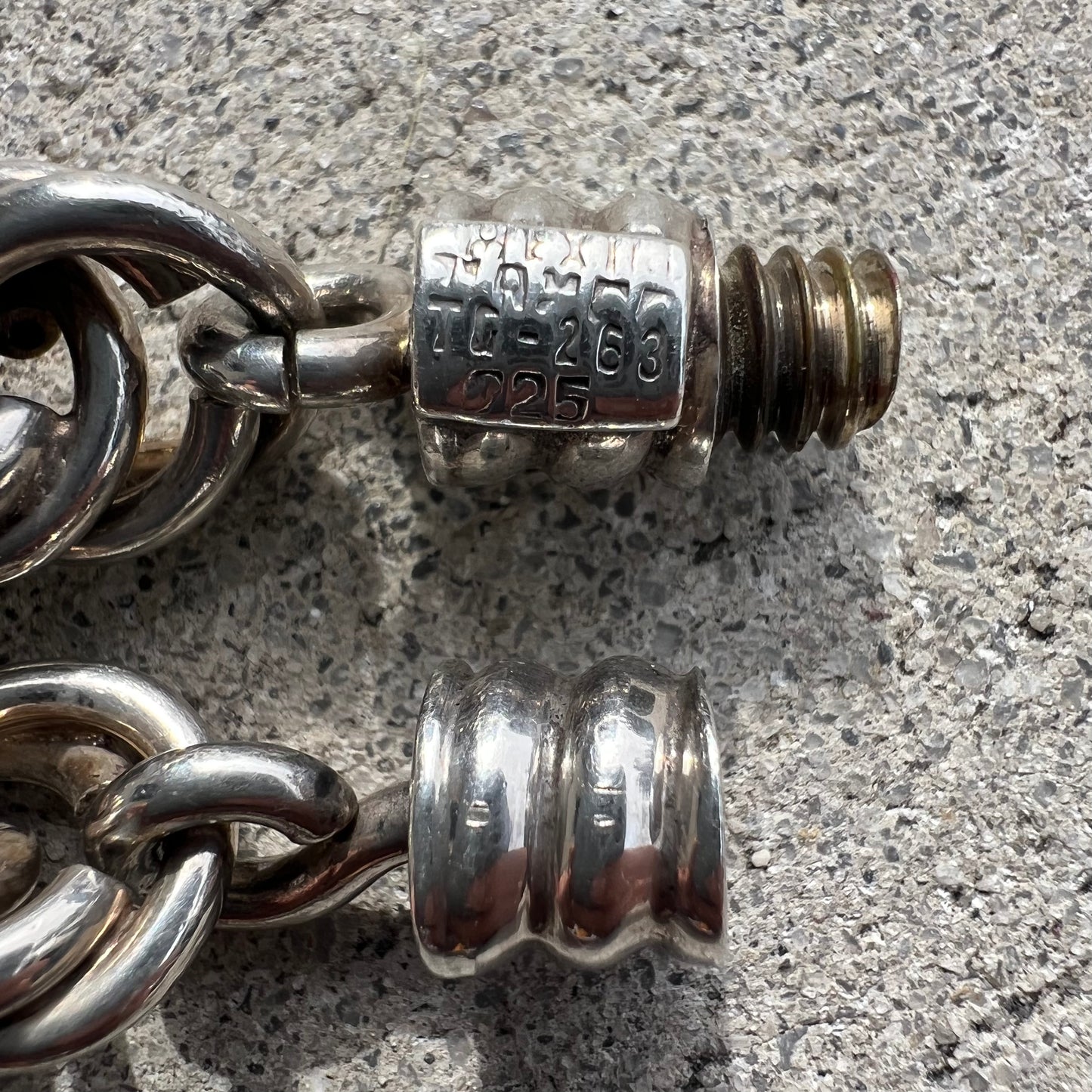 1970’s-80’s TAXCO Solid Sterling/.925 Super Heavyweight Chunky Rope Bracelet With Screw Clasp (8.5”)