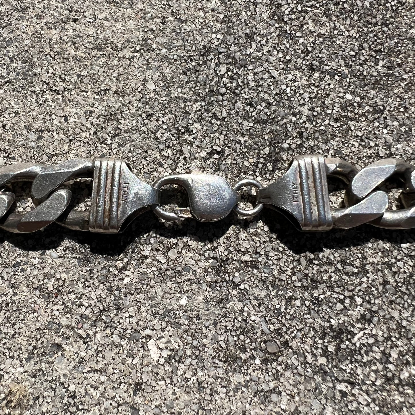 1990’s Solid Sterling/.925 Monster Heavyweight 130g Italian Cuban Link Necklace (22”)