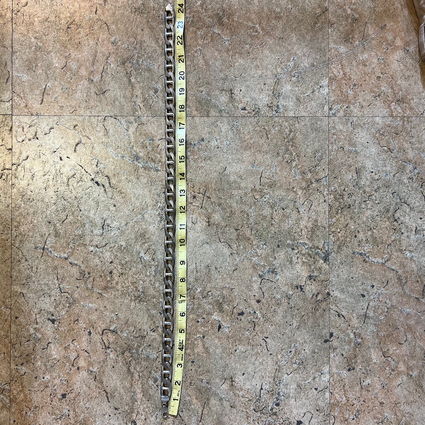 1990’s Sterling/.925 Monsterweight Italian Mariner Link Necklace (24”)