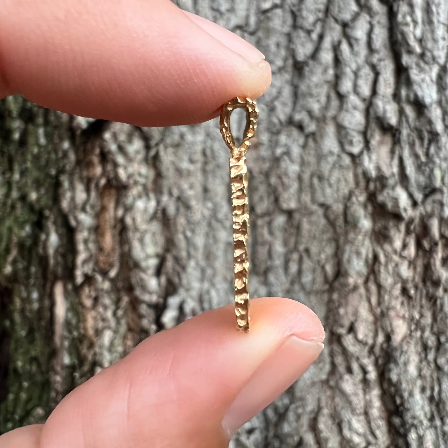 1980’s Pure .999 24k Gold (1g) Credit Suisse Bar Nugget Pendant