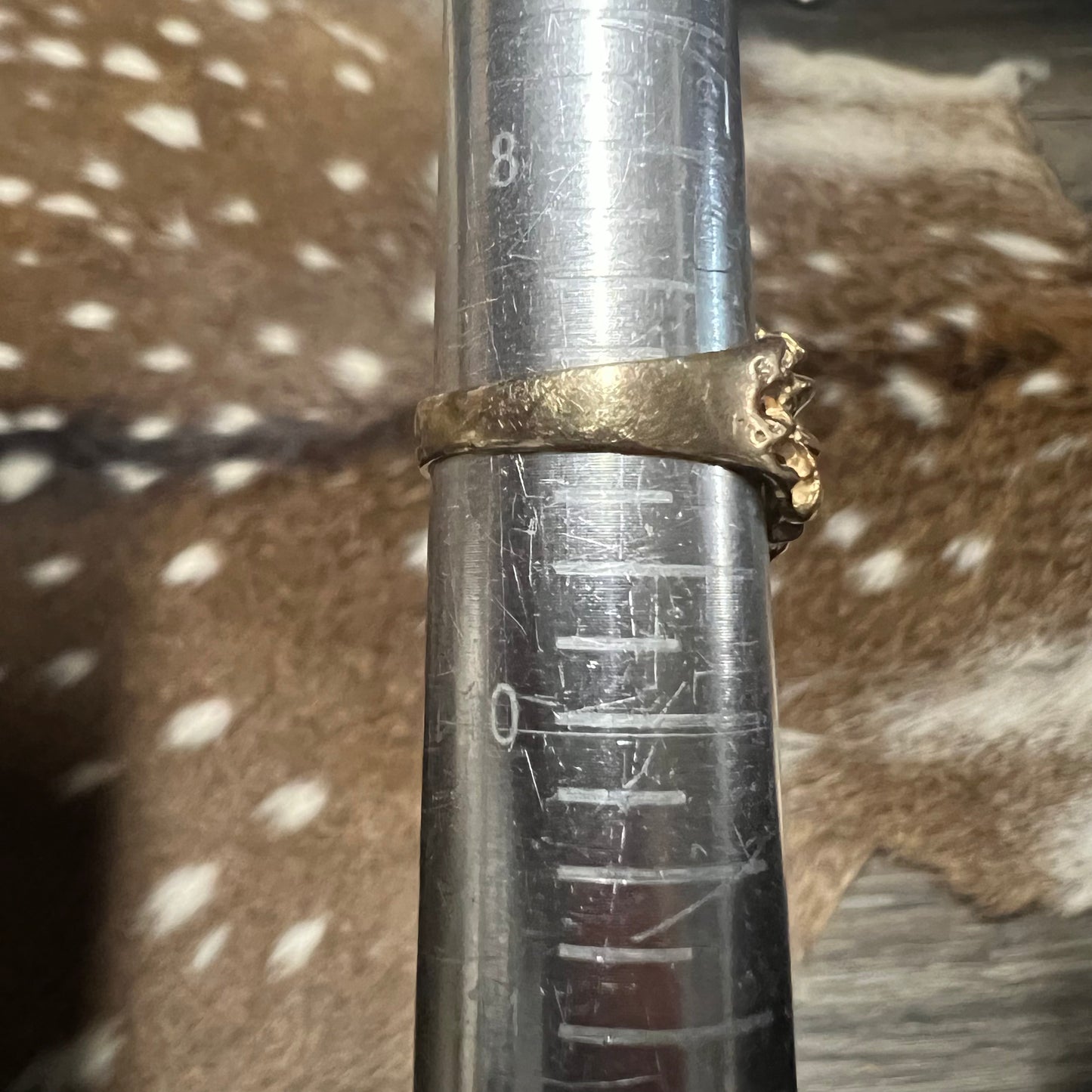 1980’s 14k Kentucky Diamond Cluster (.50CTW) Freeform Nugget Ring (9)