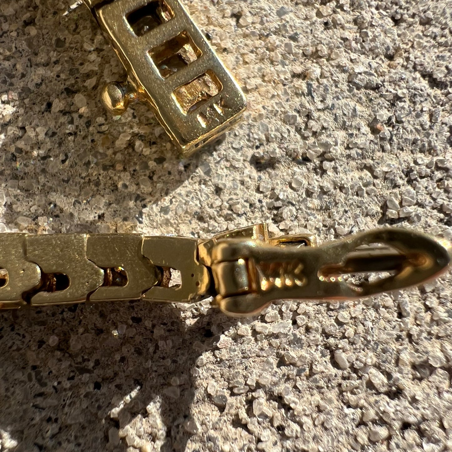 Vintage 14k Gold 4.0CTW Diamond Tennis Bracelet (7.35”)