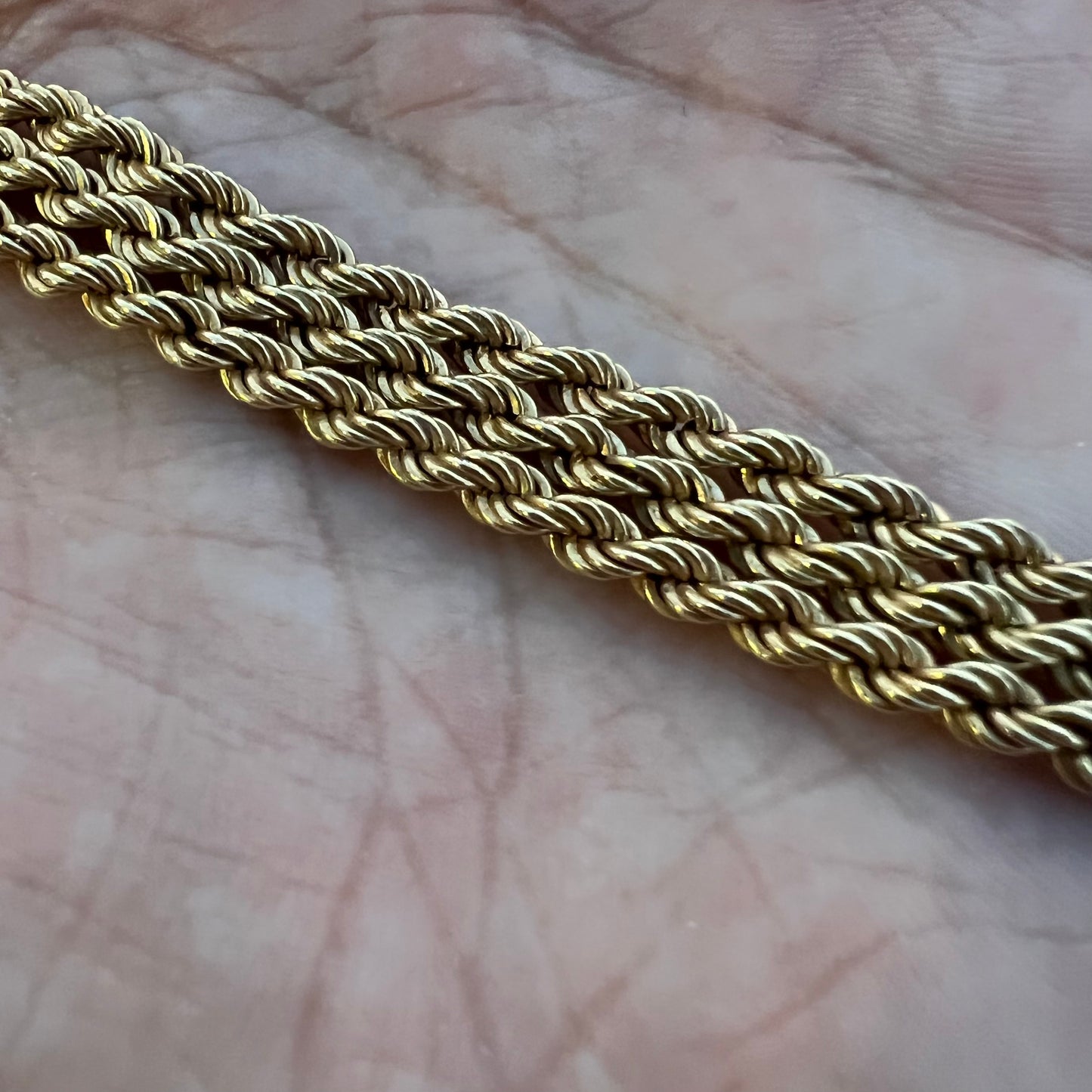 Vintage 14k Chunky Rope Chain (21”)
