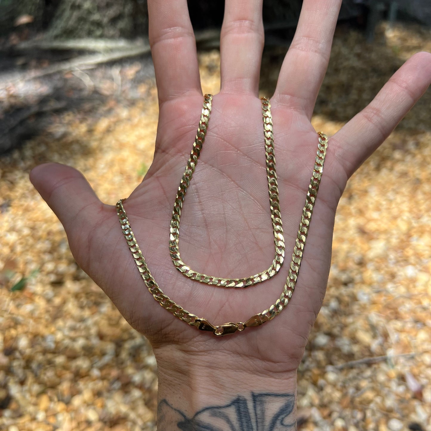 Vintage Solid 14k Cuban Link Chain (22”)