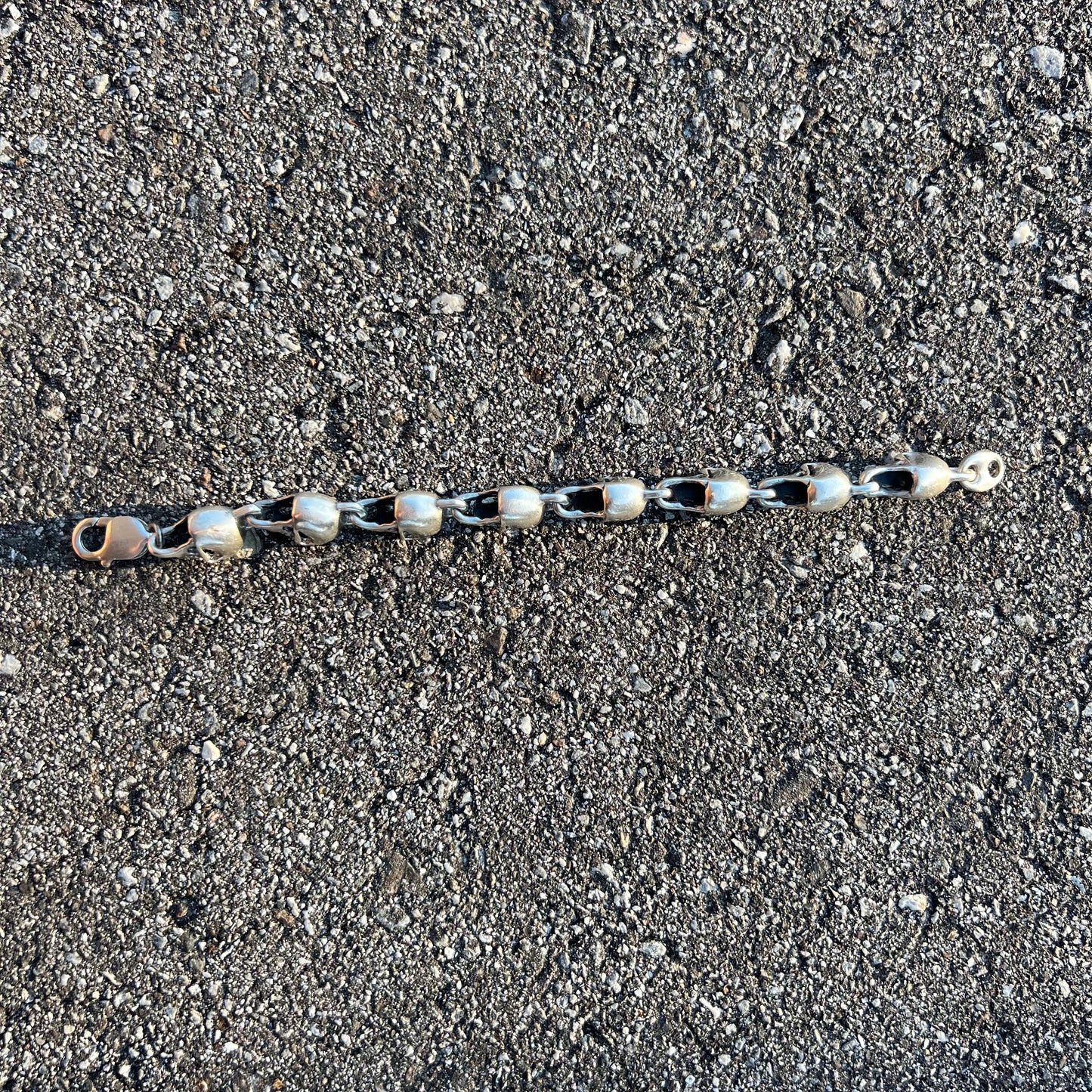 Custom Heavyweight Sterling/.925 Skull Bracelet
