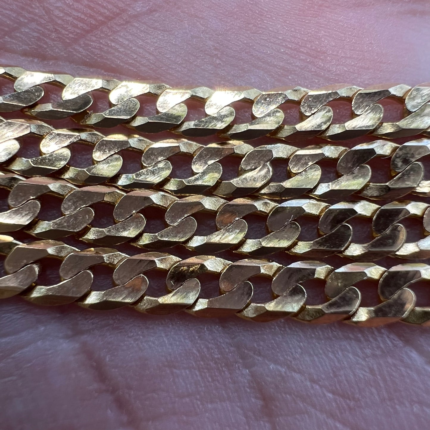 Vintage Solid 14k Cuban Link Chain (22”)