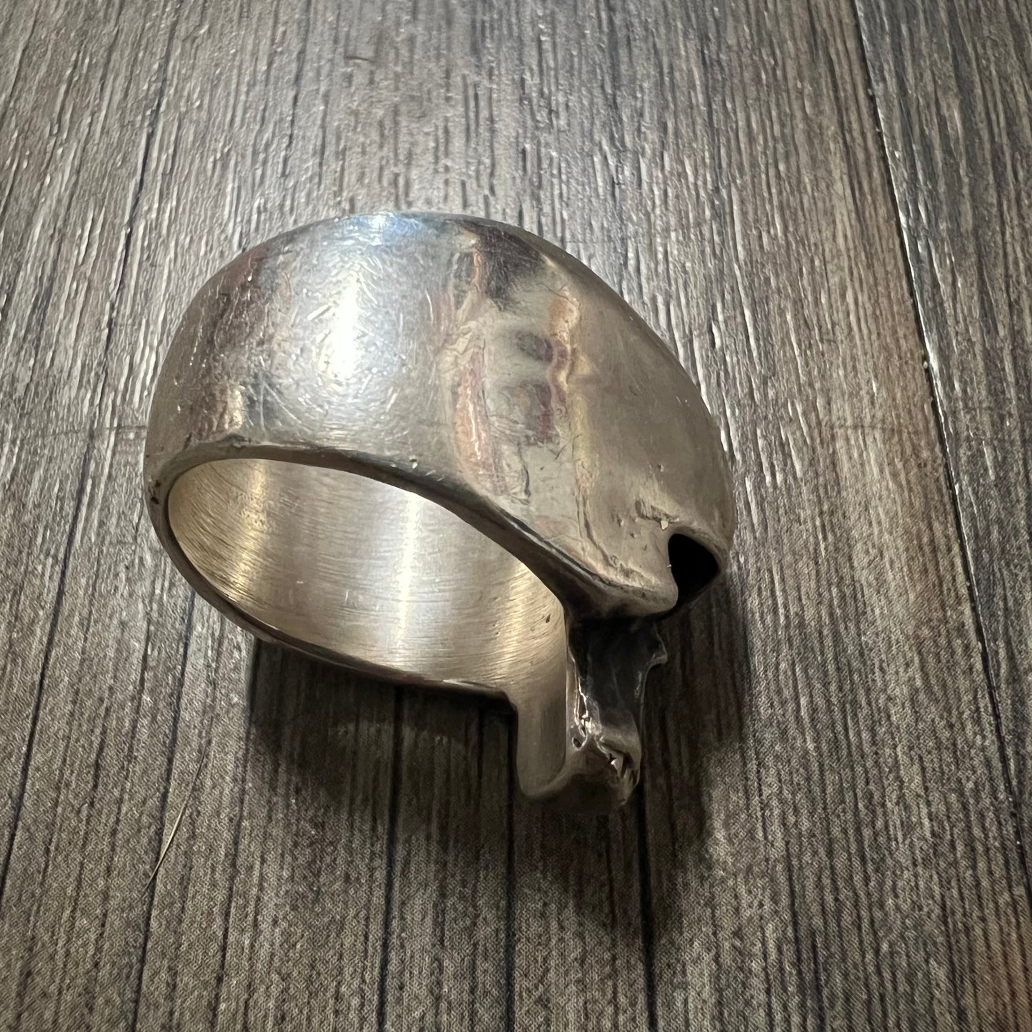 Custom Super Heavyweight Sterling/.925 Skull Ring