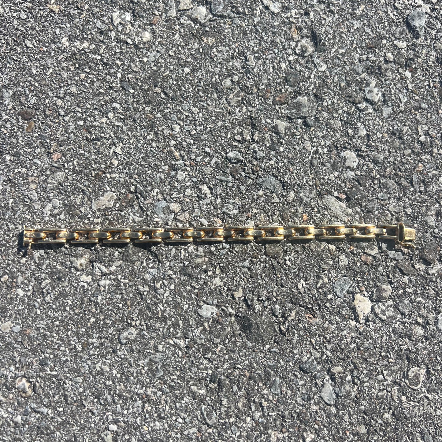 Vintage 14k Italian Triple Tier Bracelet