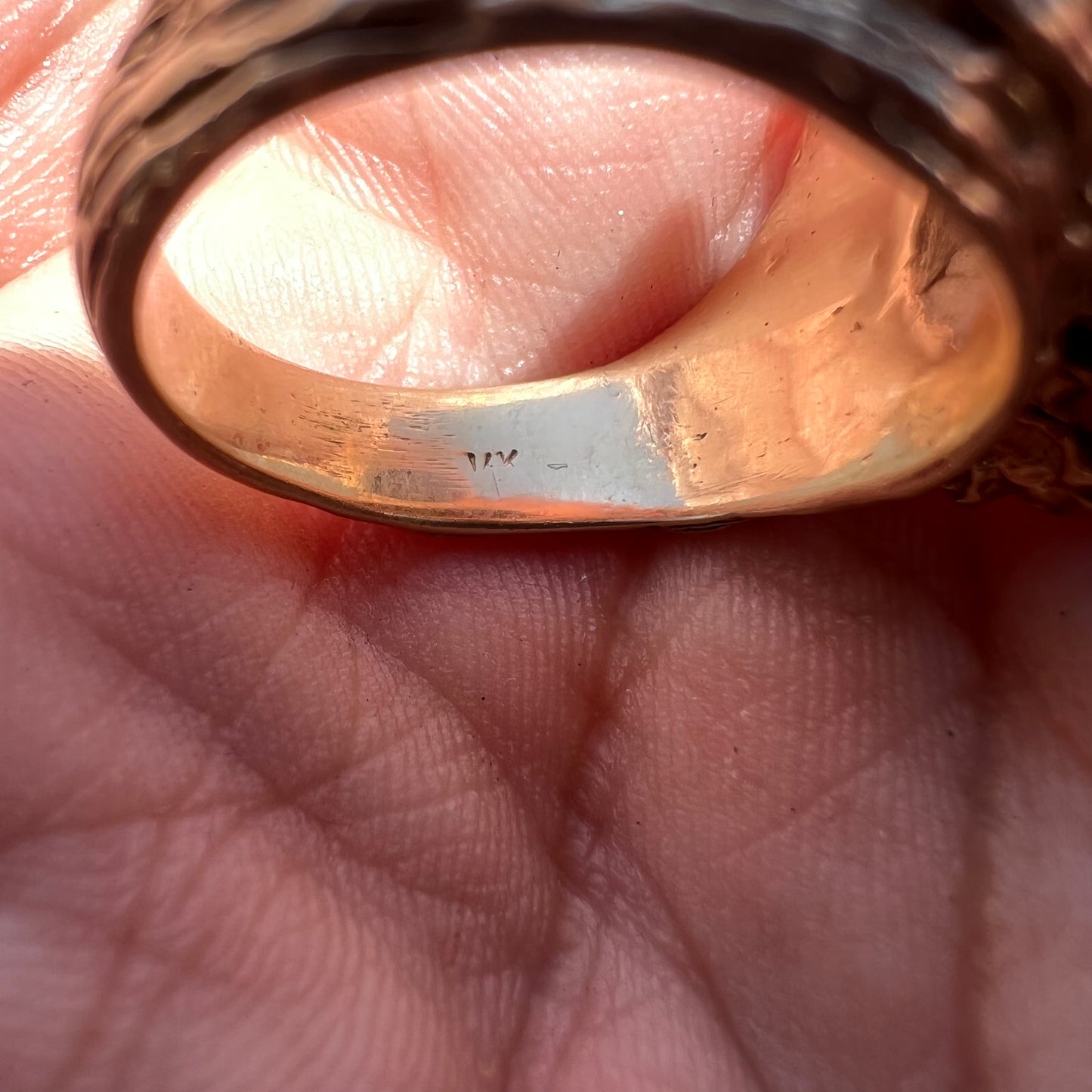 Vintage Custom 14k Stalking Panther Black Star Sapphire/Natural Diamond Ring