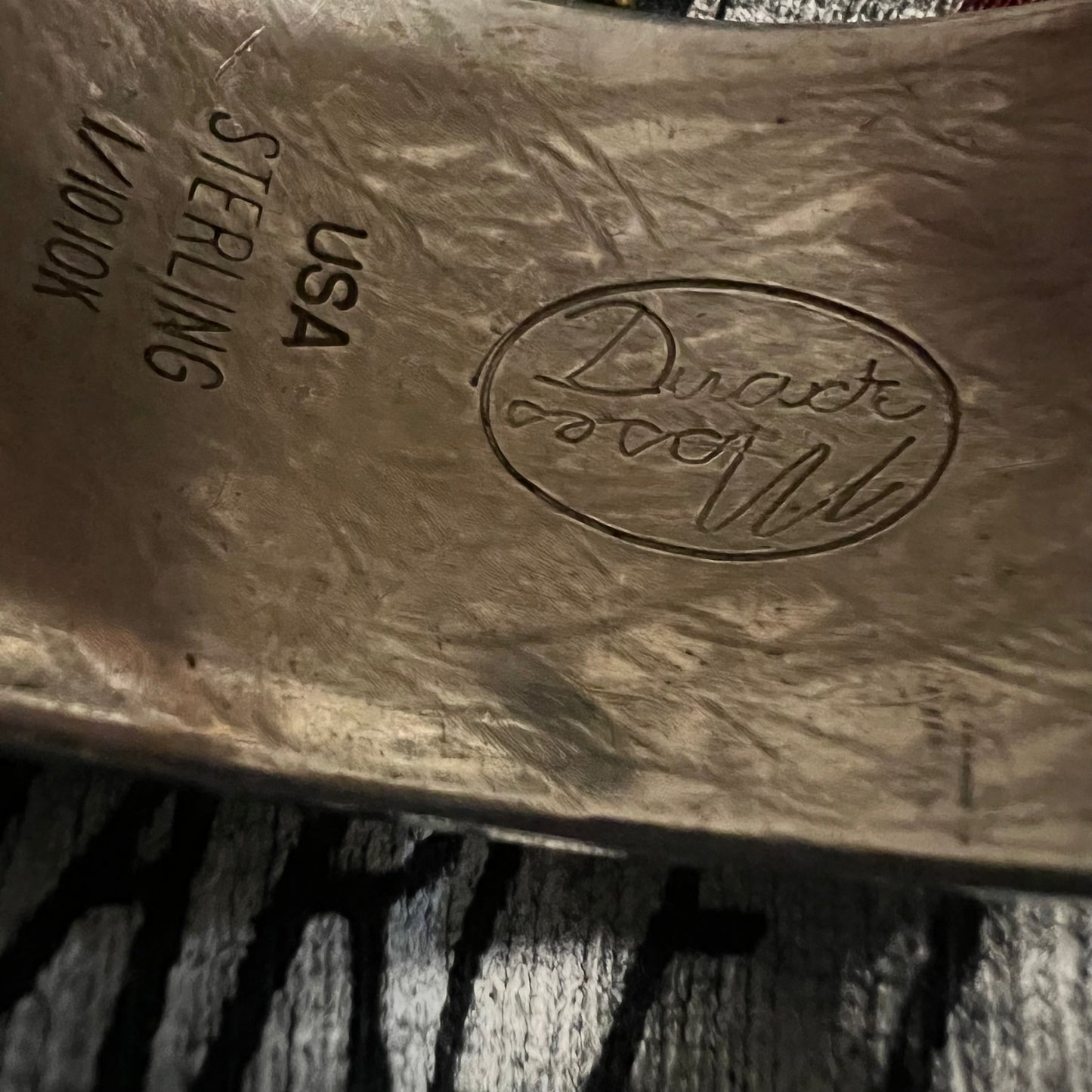 Vintage Sterling/10K G.F Harley Davidson Artist Signed Cuff