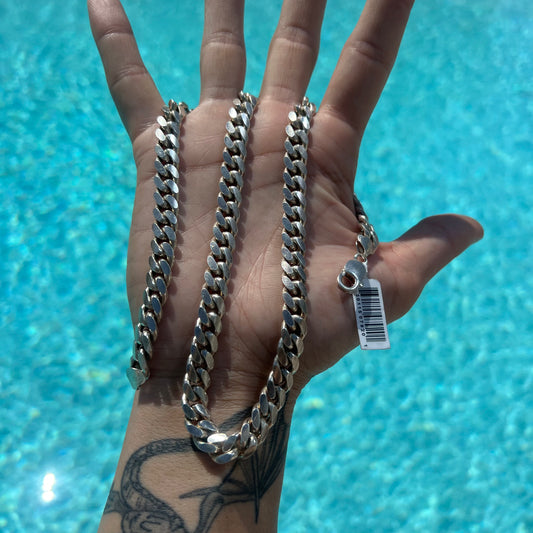Brand New (22”) Sterling/.925 Heavyweight Italian Miami Cuban Link Chain