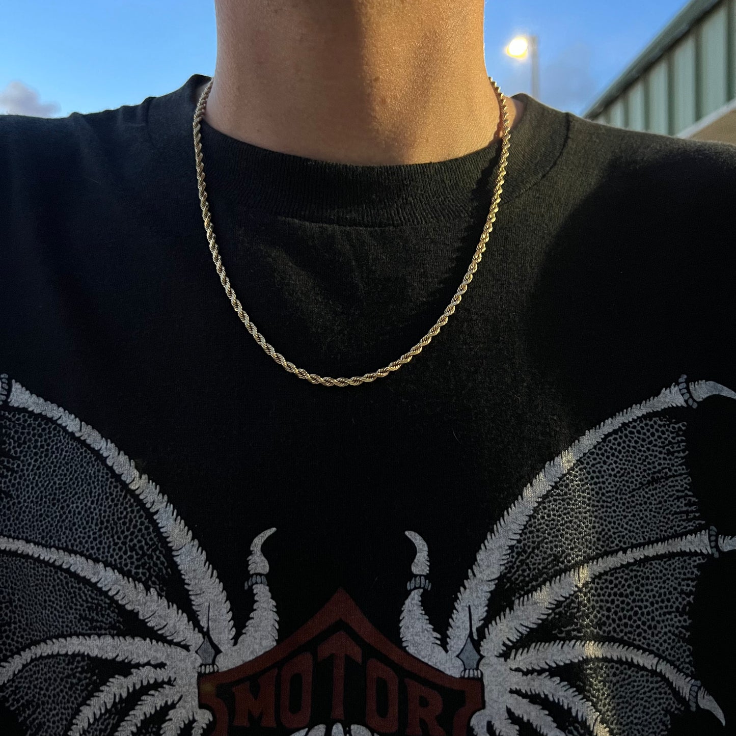 Vintage Solid 14k Diamondcut Rope Chain (20.5”)
