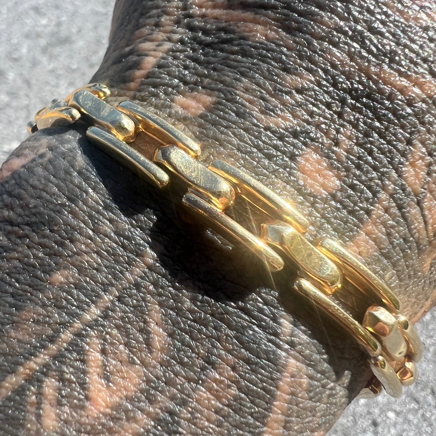 Vintage 14k Italian Triple Tier Bracelet