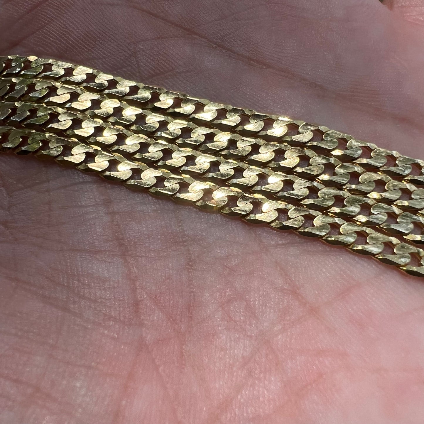 Vintage Solid 14k Cuban Link Chain (22”)