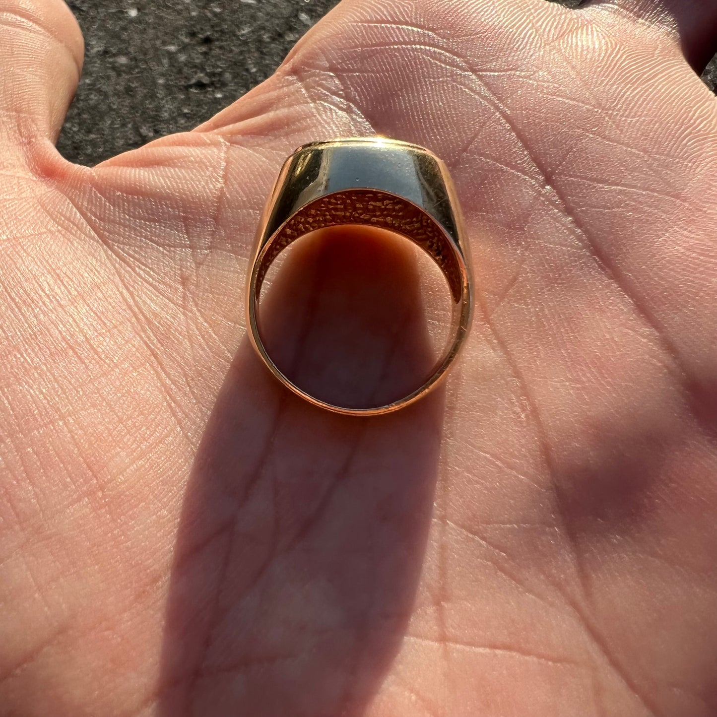 1945 Mexican Dos Pesos Gold Coin Ring (8.5)