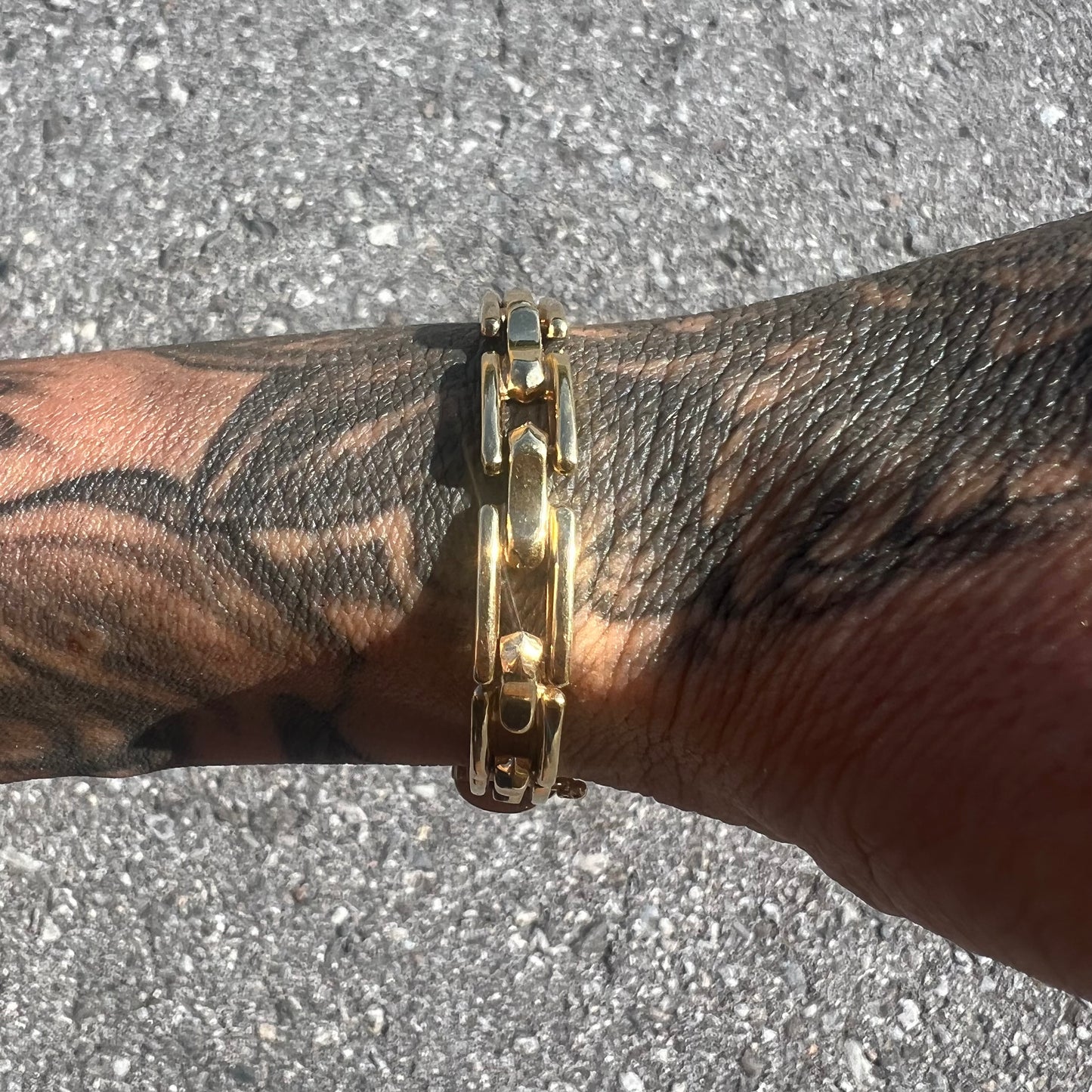 Vintage 14k Italian Triple Tier Bracelet