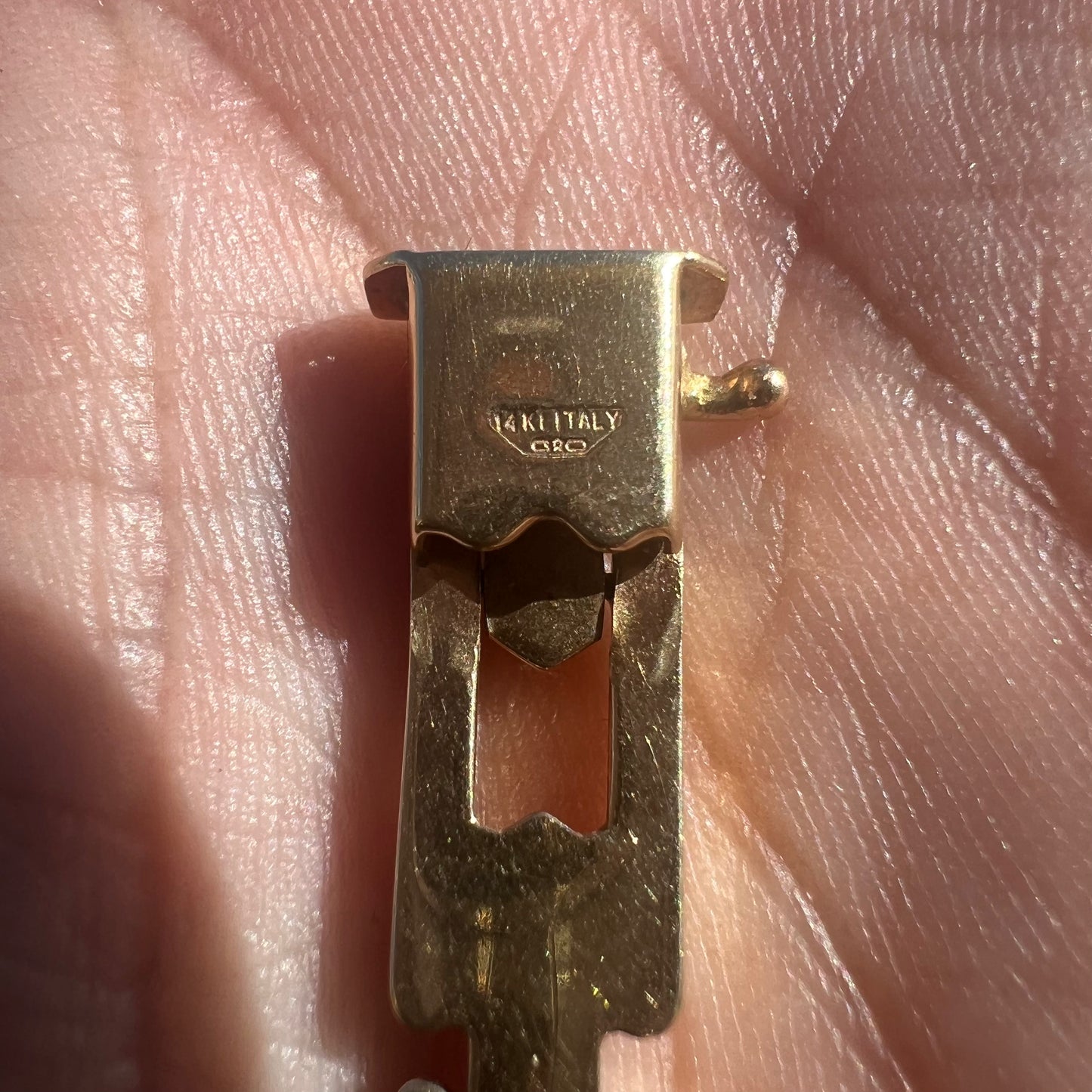 Vintage 14k Italian Triple Tier Bracelet