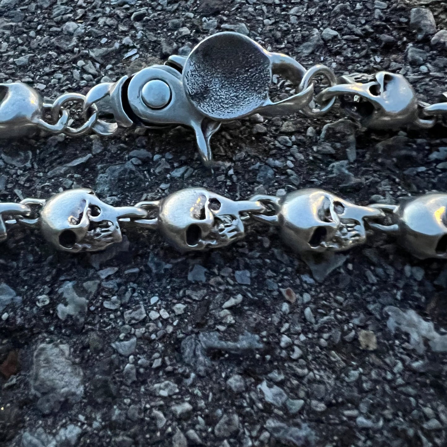 Custom Super Heavyweight Sterling/.925 Skull Necklace