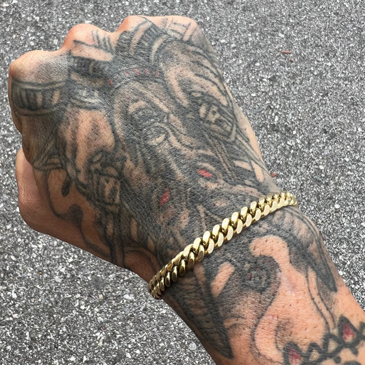 Vintage Solid 14k Miami Cuban Link Bracelet