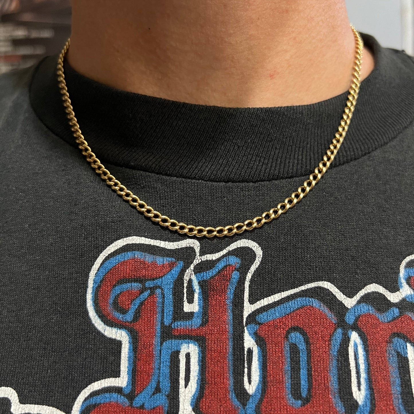 1970’s Handmade Solid 14k Cuban/Curb Link Necklace