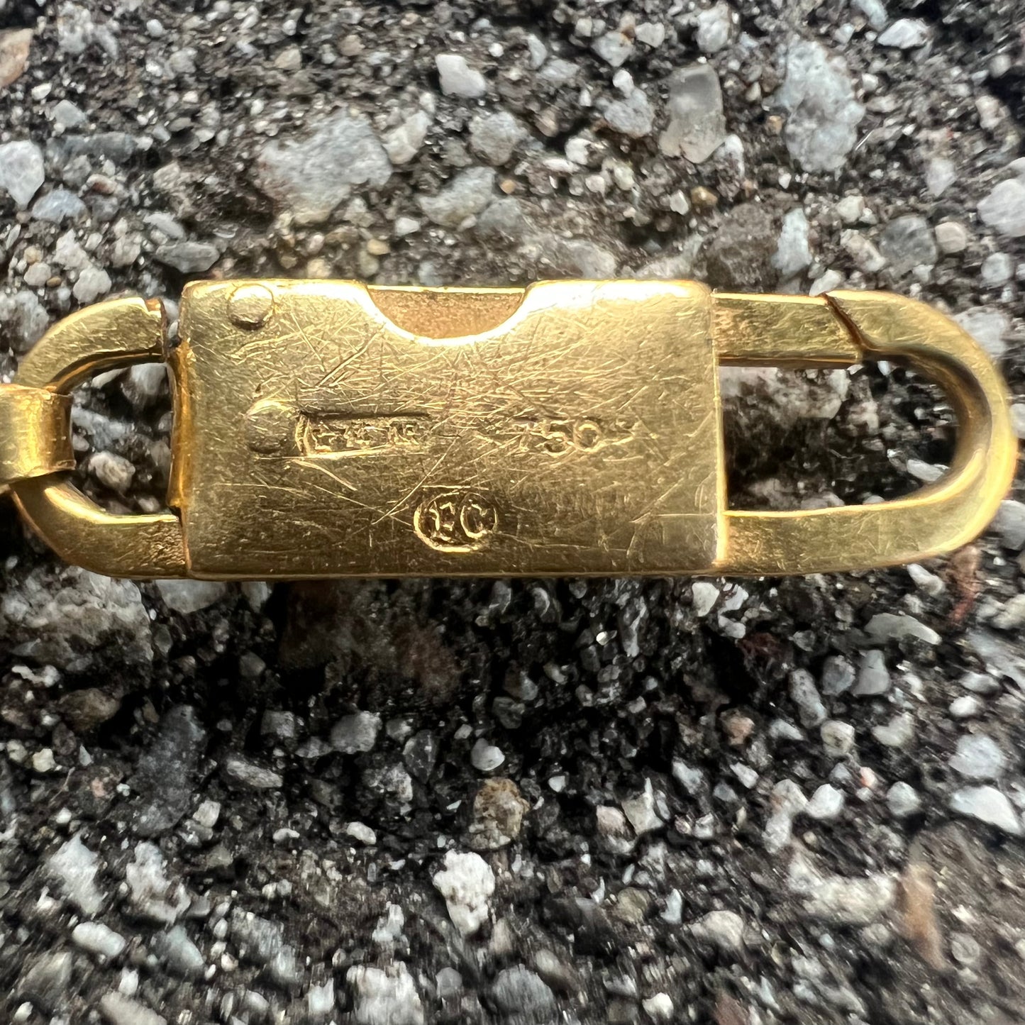 1980’s Solid 18k Italian Figaro Bracelet By Fratelli Chini