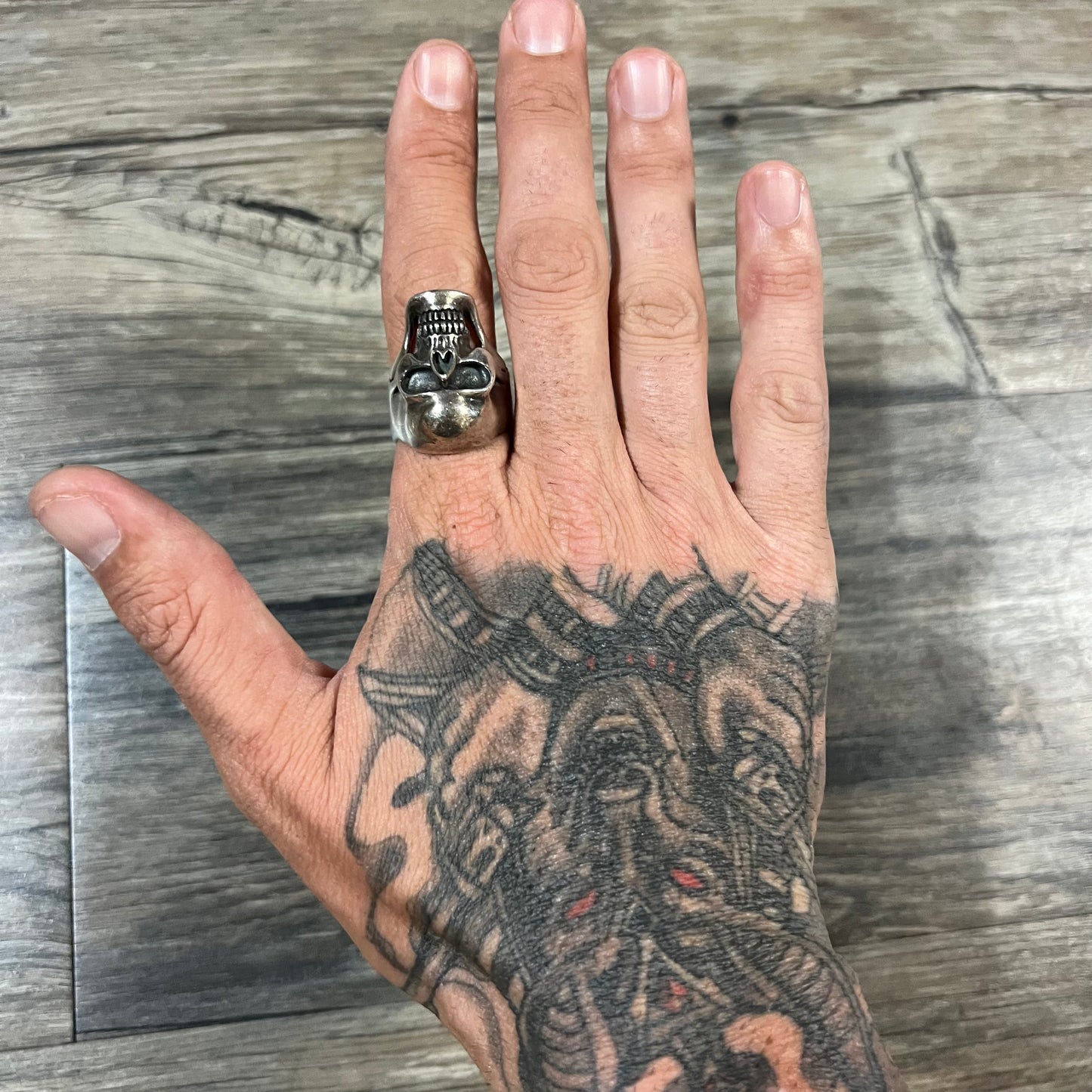 Heavyweight Sterling/.925 Skull Ring
