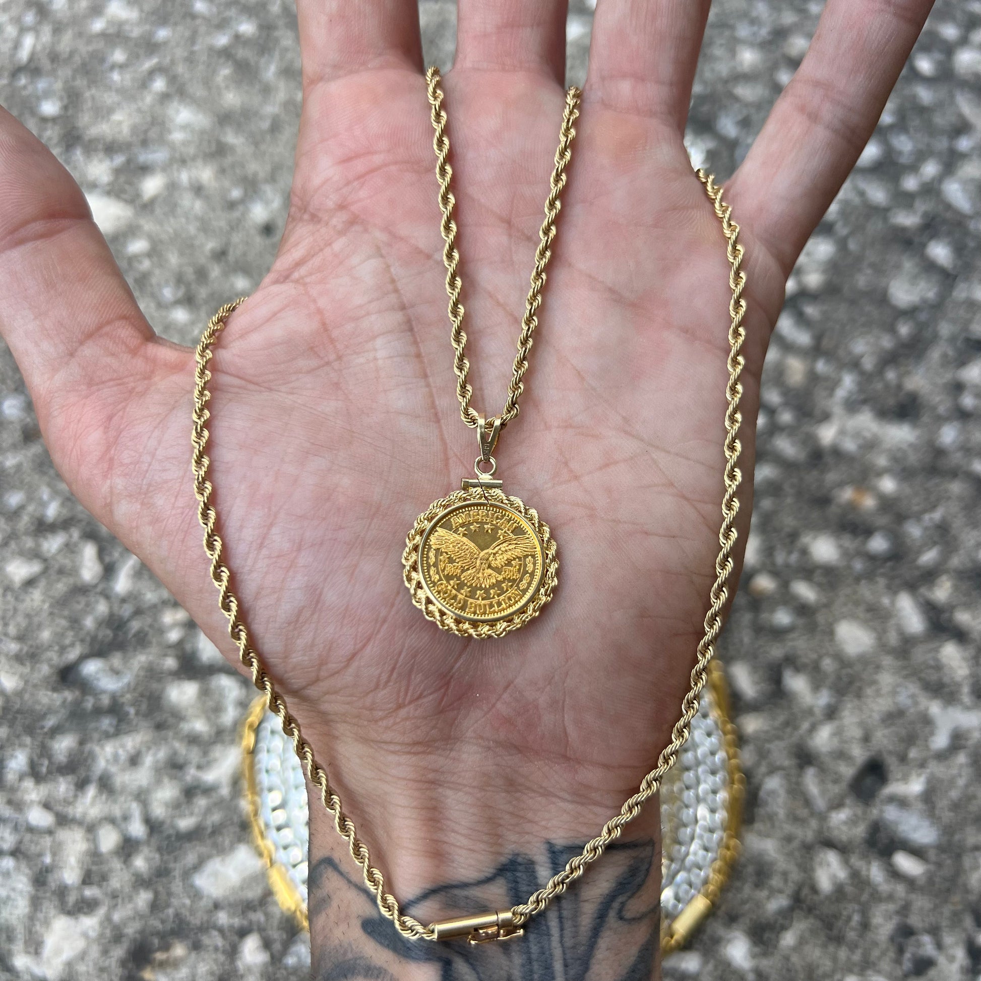 1/10oz Pure (24k) American Gold Bullion Pendant1