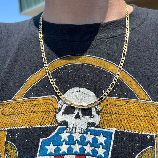 1990’s Solid 14k Italian Figaro Link Necklace (23”)