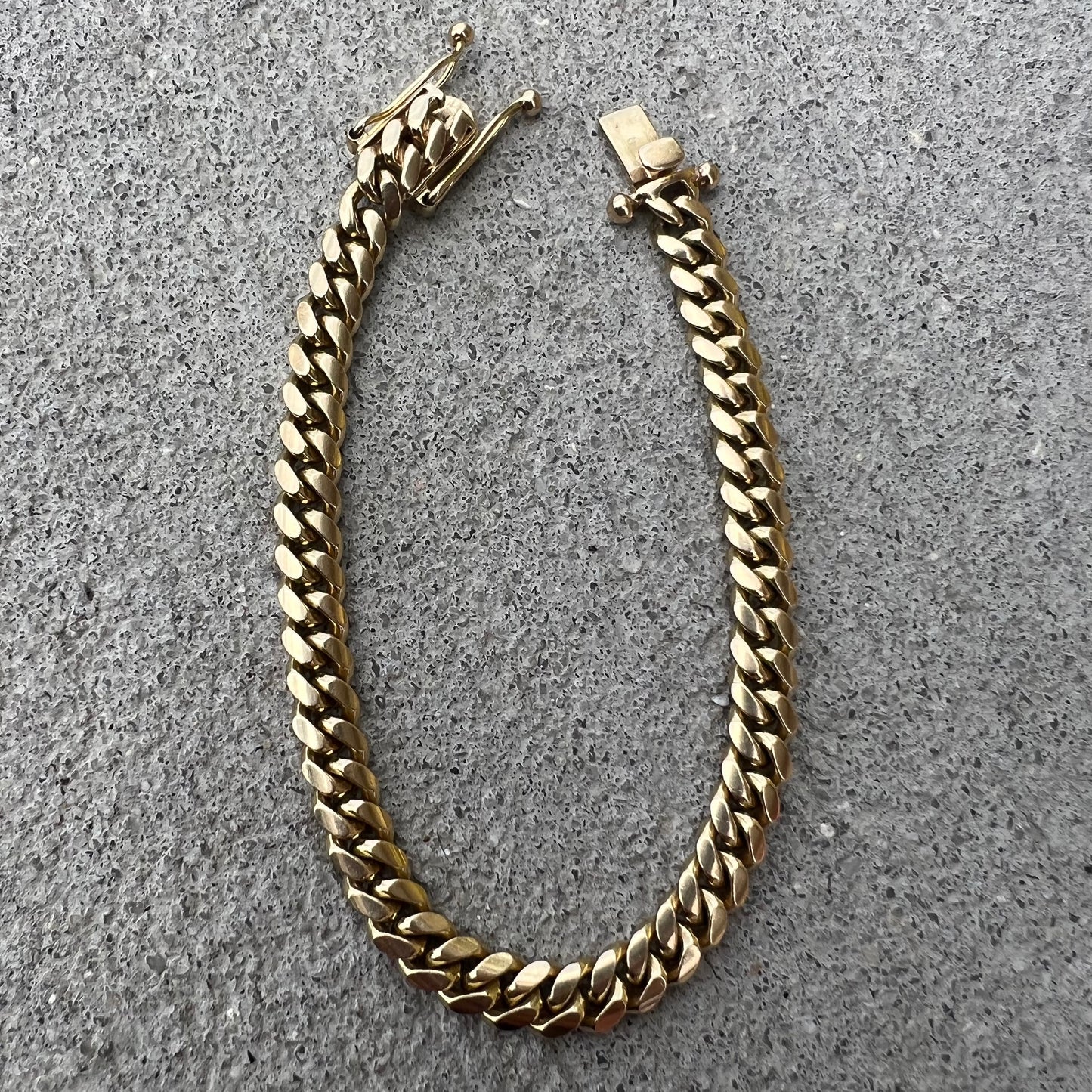 Vintage Solid 14k Miami Cuban Link Bracelet