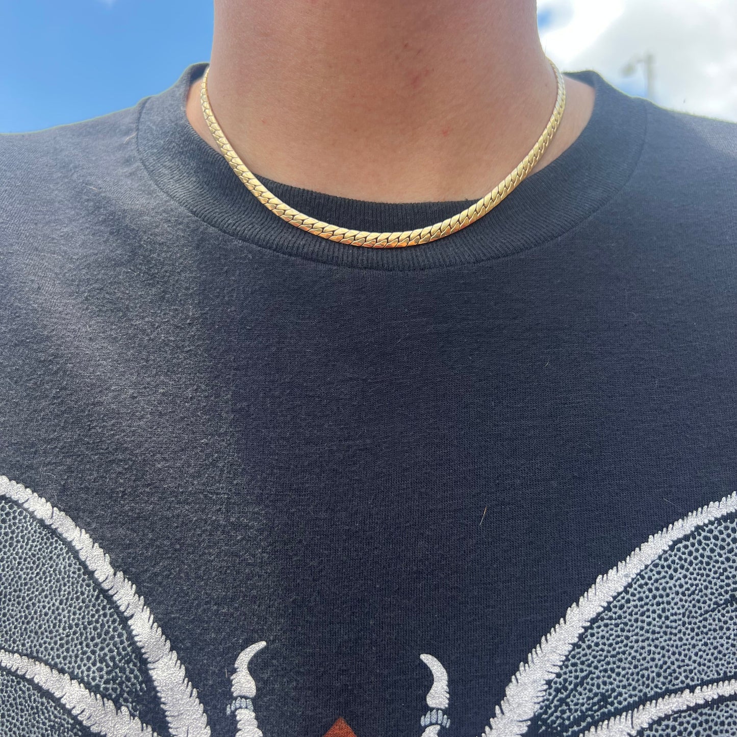1960’s/70’s Solid 14k Sleek Miami Cuban Link Necklace