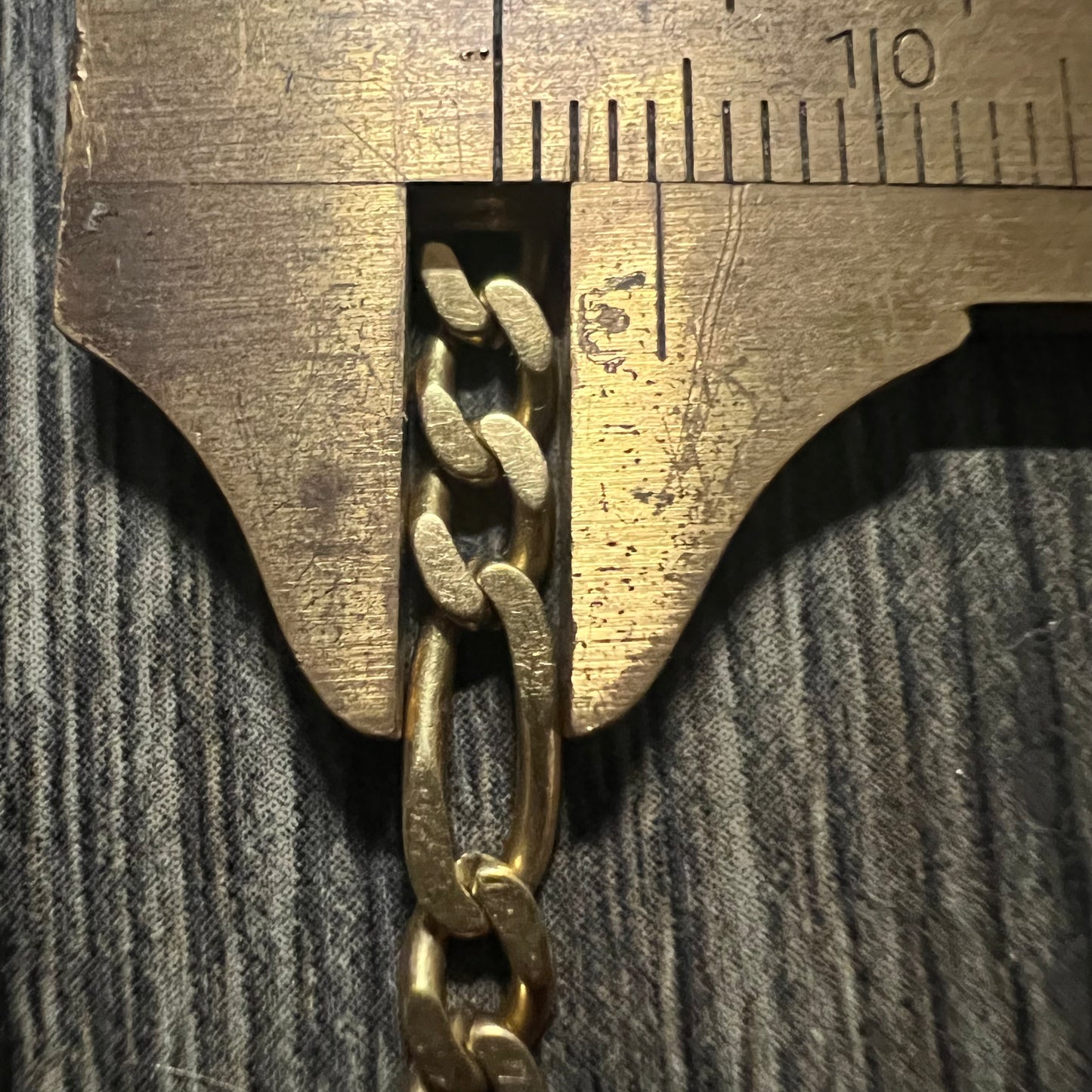 1980’s Solid 18k Italian Figaro Bracelet By Fratelli Chini