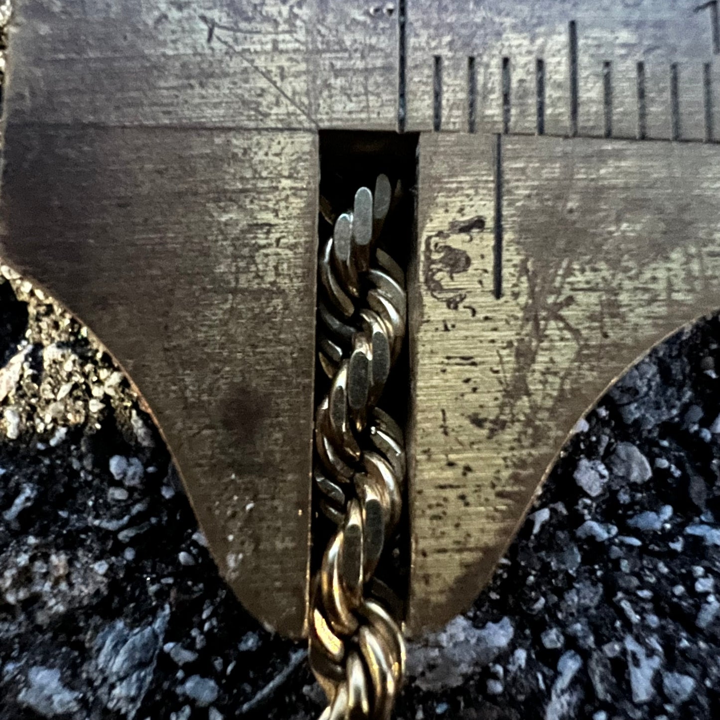Vintage Solid 14k Diamondcut Rope Chain (20.5”)