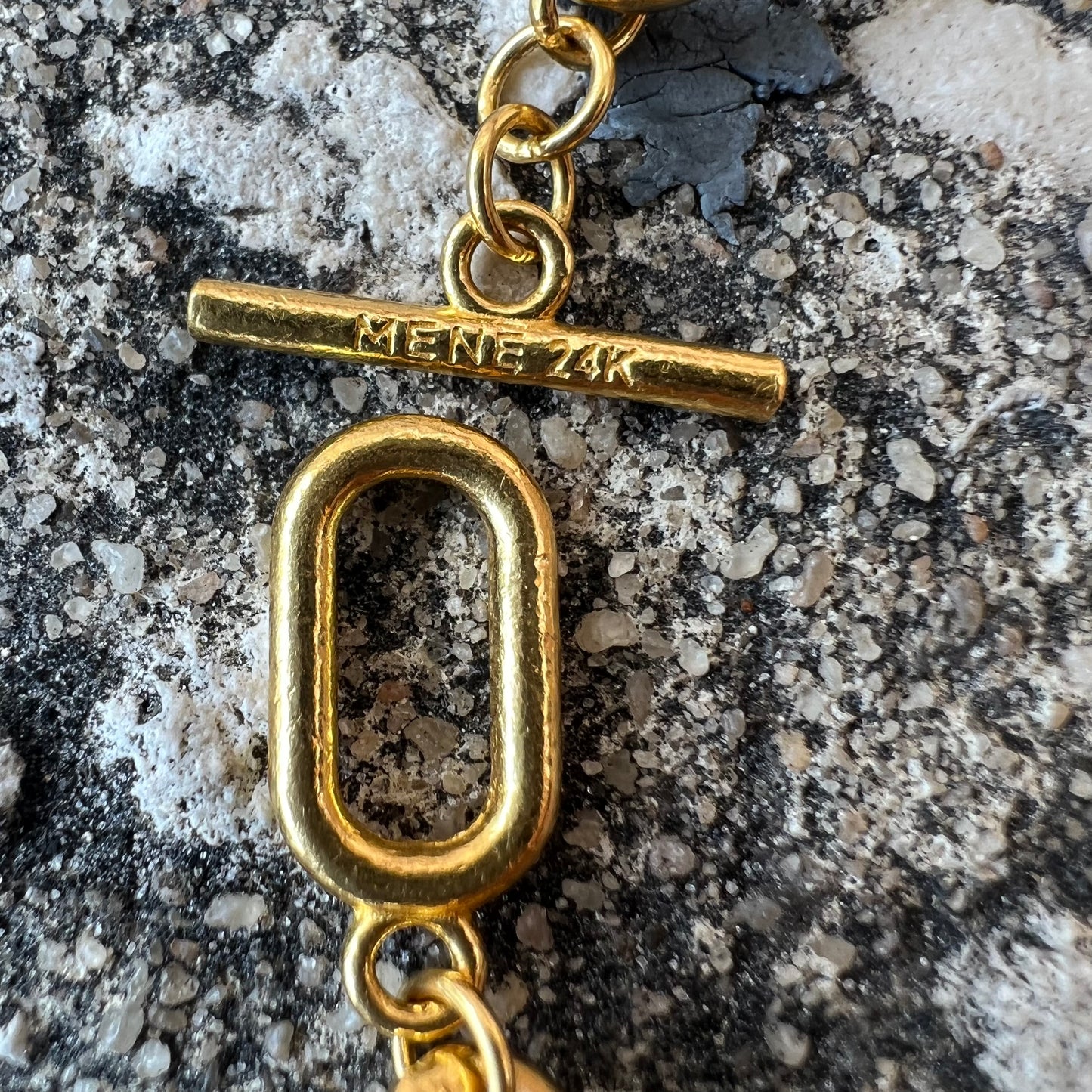 Pure 24k Solid Linear Link Bracelet by MENĒ