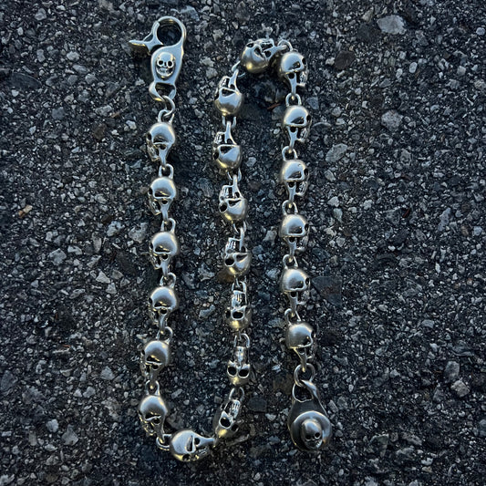 Custom Super Heavyweight Sterling/.925 Skull Necklace