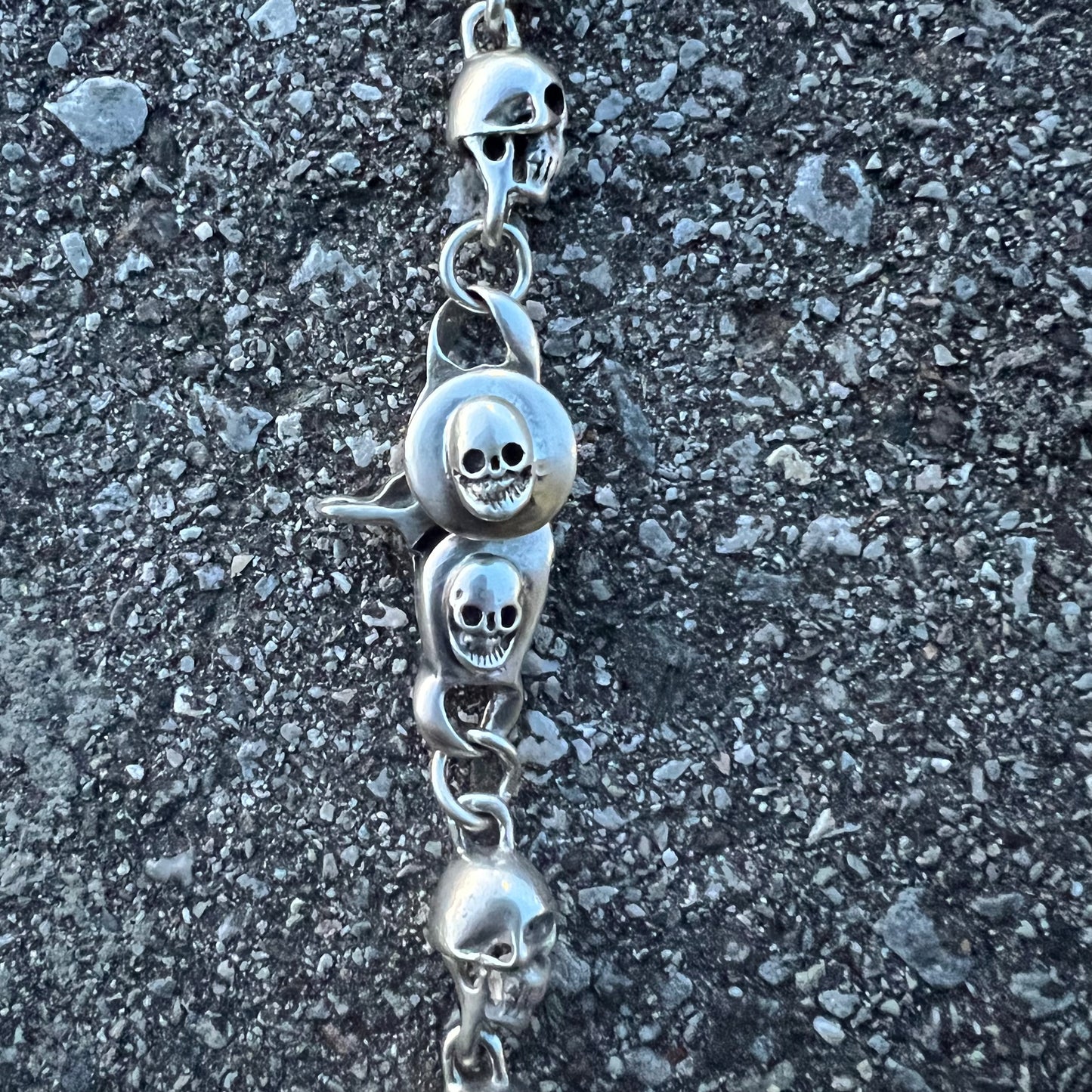 Custom Super Heavyweight Sterling/.925 Skull Necklace
