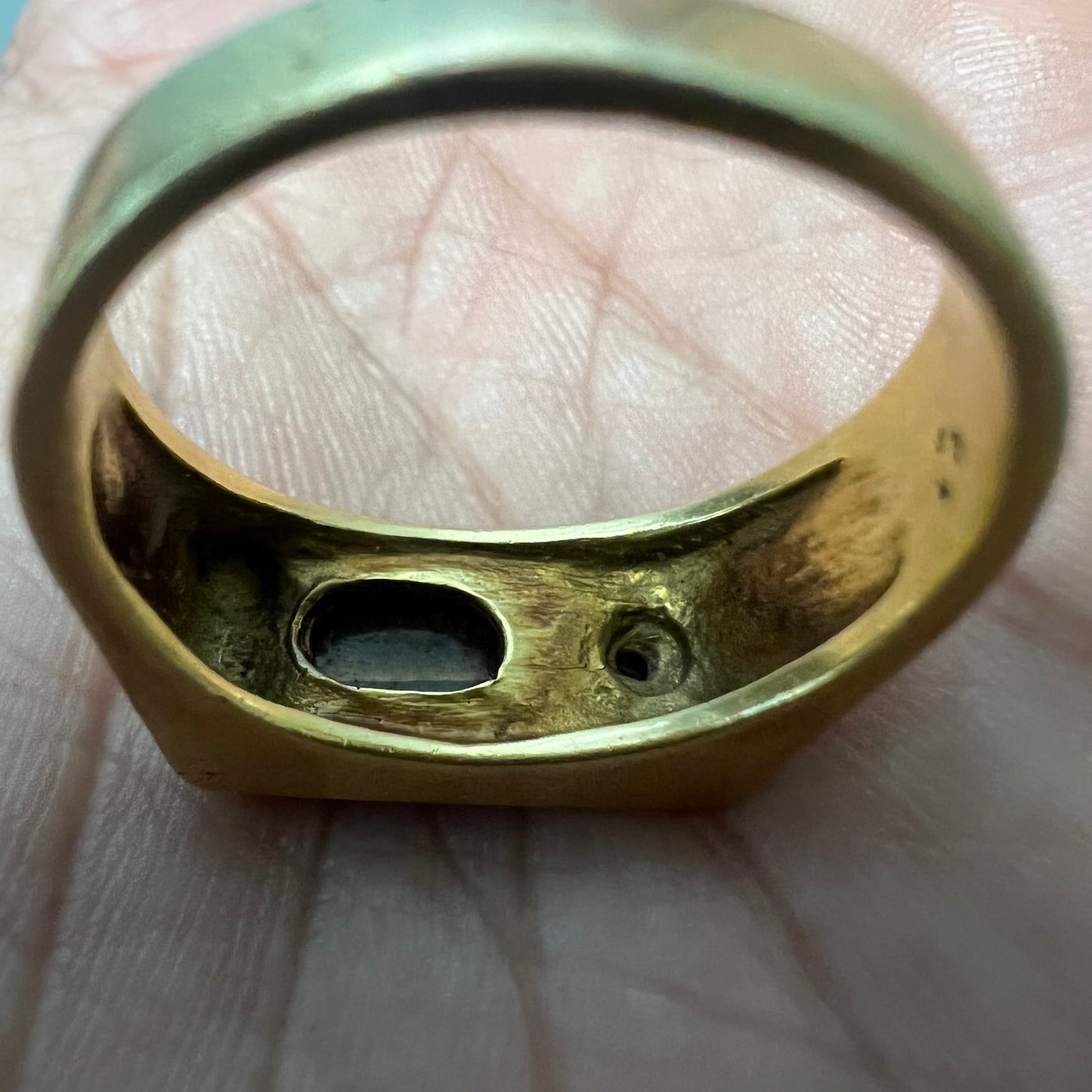 Mid-Century 18k Tigers Eye Ring