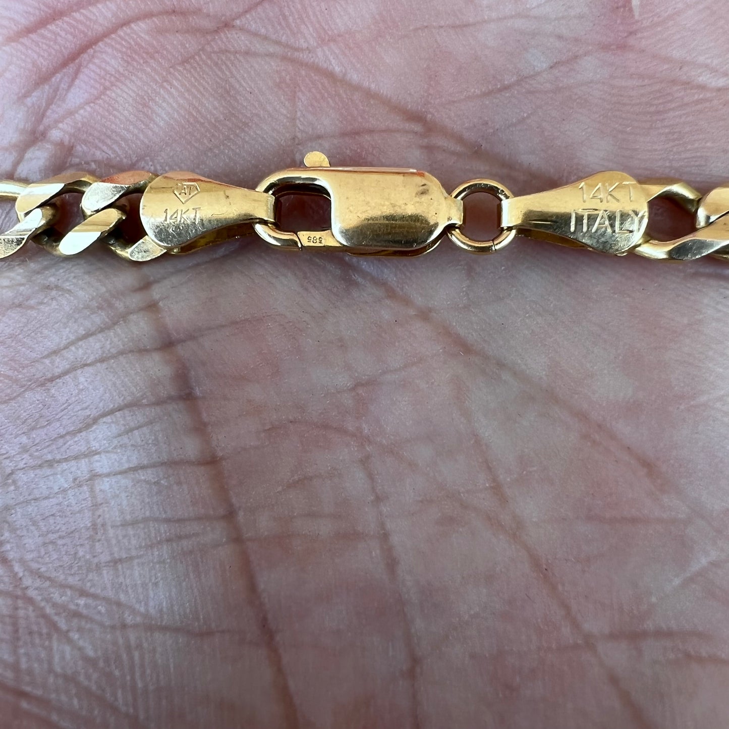 1990’s Solid 14k Heavy Italian Figaro Link Necklace (22”)