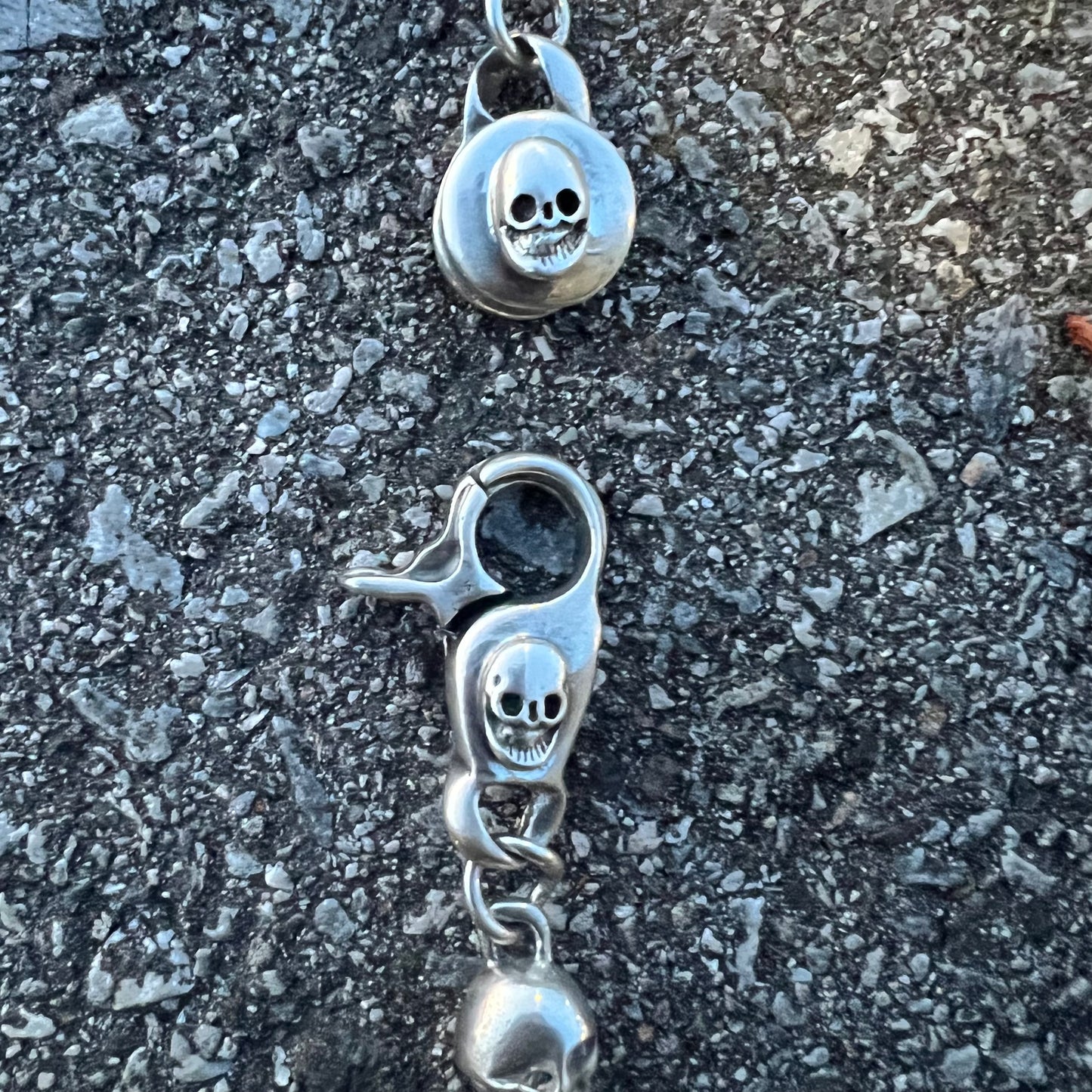 Custom Super Heavyweight Sterling/.925 Skull Necklace