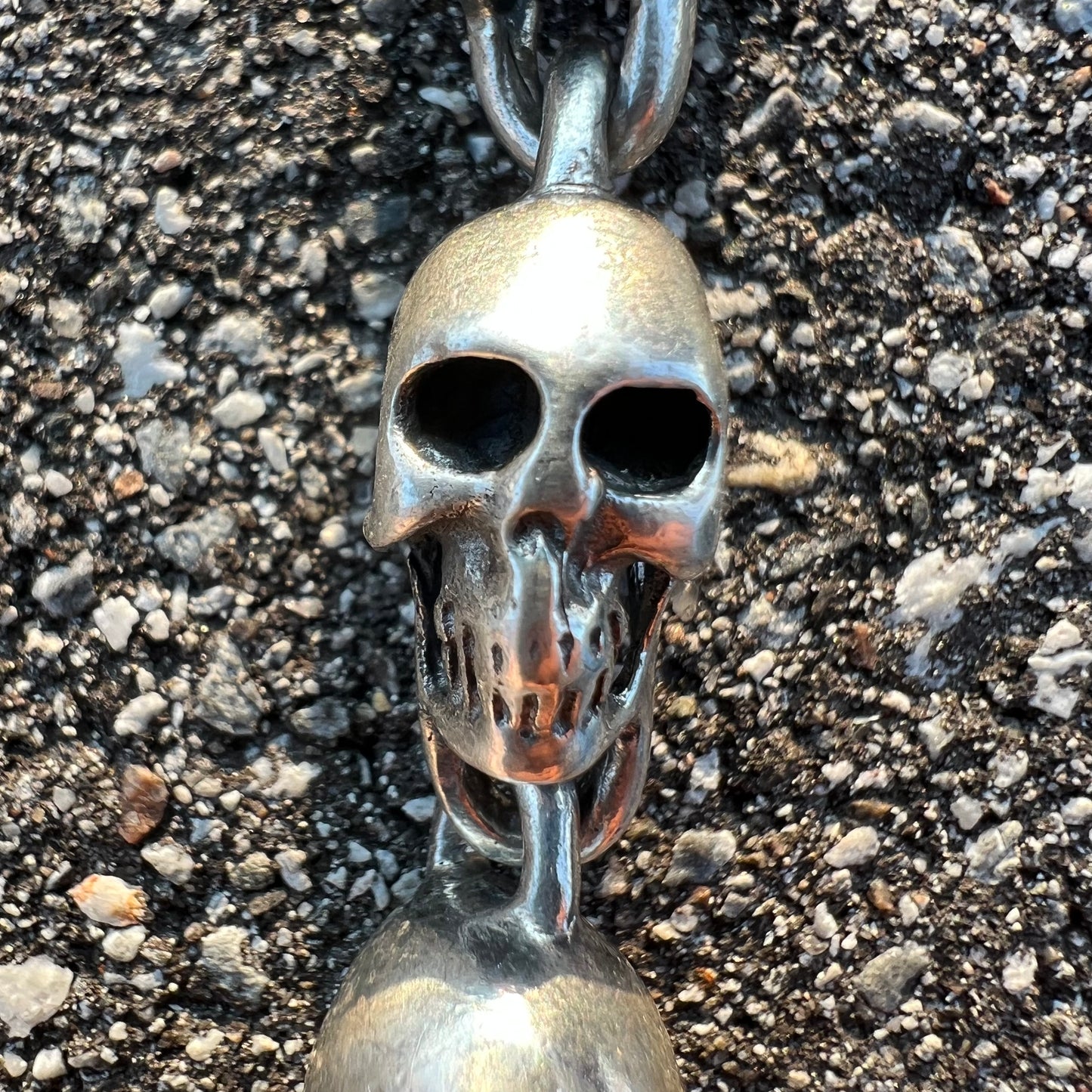 Custom Super Heavyweight Sterling/.925 Skull Necklace